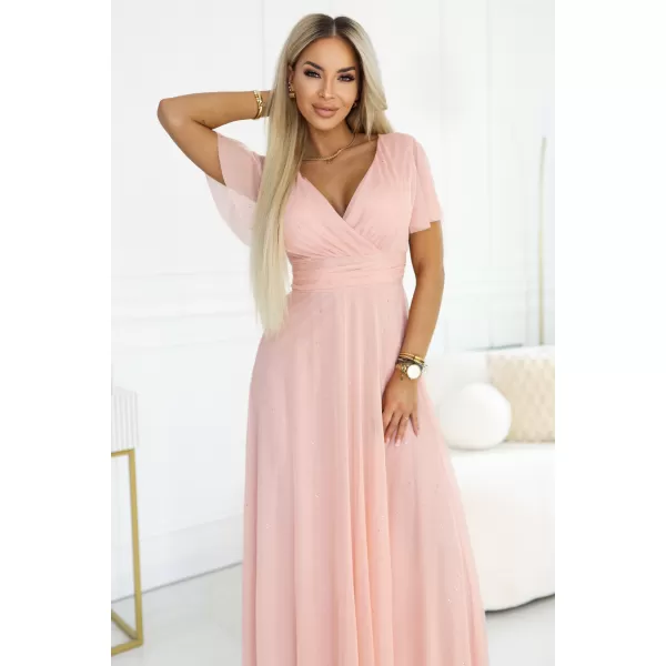 Dámské šaty NUMOCO 635-7 BROSKVOVÁ 