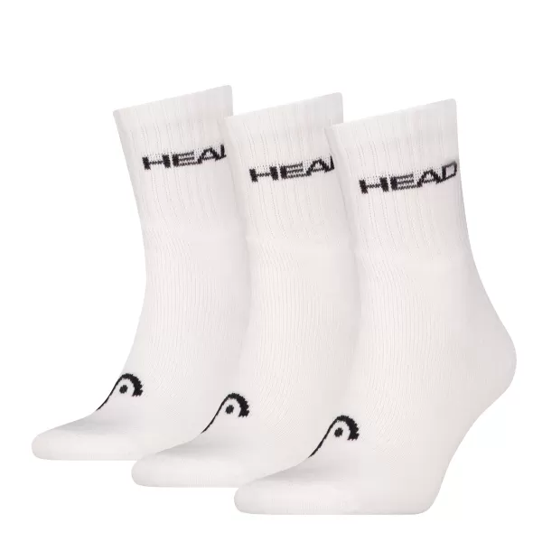  Ponožky HEAD ELEMENTS ALL SPORTS SHORT CREW 3P 701229009 WHITE 