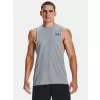 Pánské tílko UNDER ARMOUR LEFT CHEST CUT OFF TANK 1329286-035 ŠEDÁ