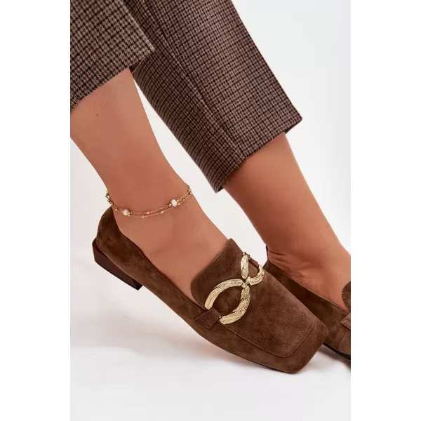  Dámské mokasíny D&A CR61-3115 BROWN 