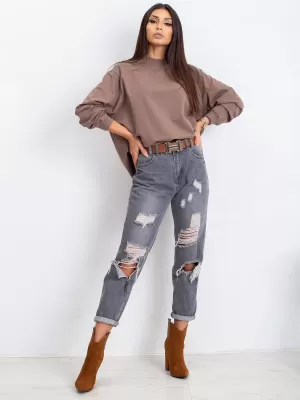 Dámská mikina BASIC FEEL GOOD RV-BL-5185.92P BROWN