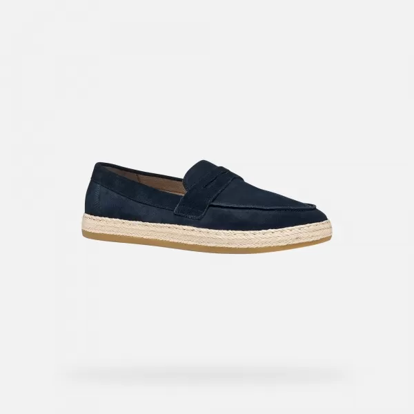  Pánské mokasíny GEOX PANTELLERIA G014528 TMAVĚ MODRÁ 