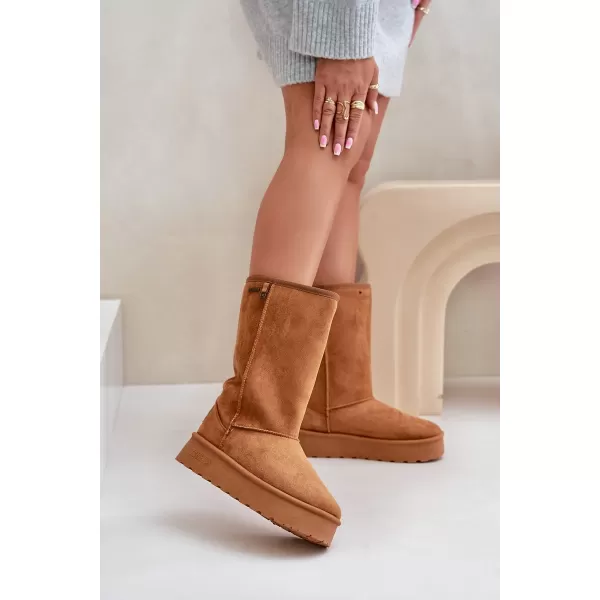  Dámské boty BIG STAR OO274893 BROWN/BEIGE 