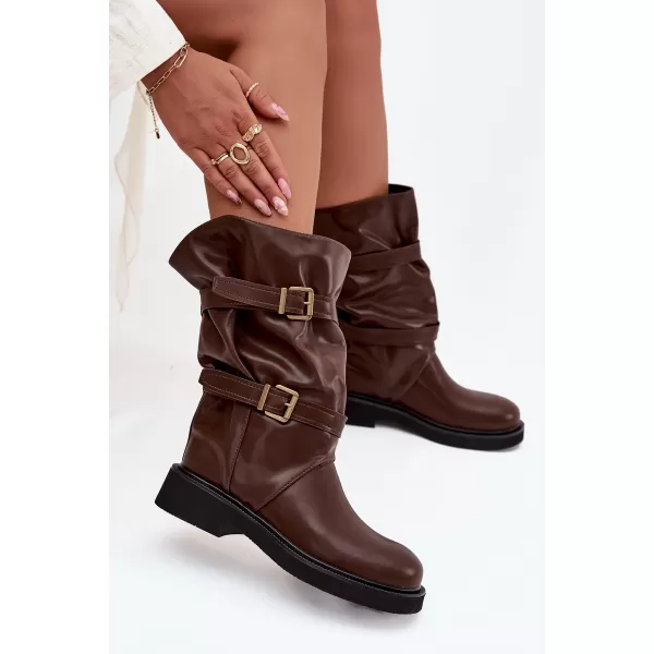  Dámské kozačky BOTO HALVESSA 39587 BROWN 
