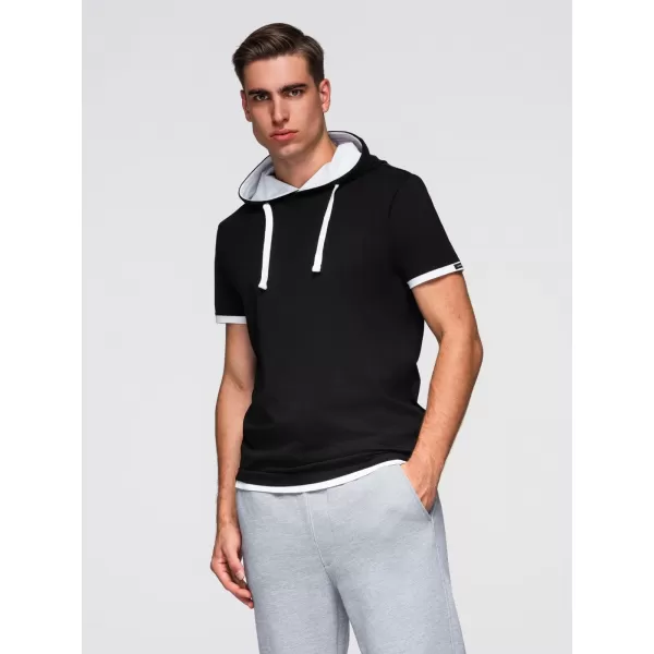  Pánské triko OMBRE OM-TSCT-0256 BLACK 