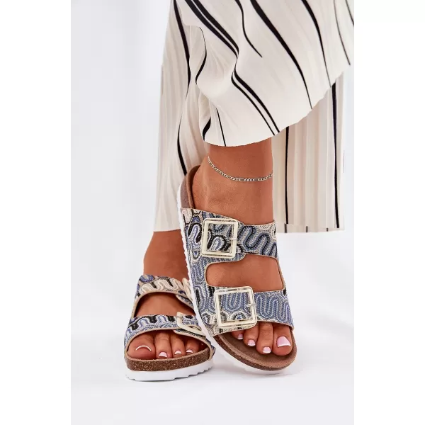  Dámské pantofle S.BARSKI RB51-006 BEIGE 