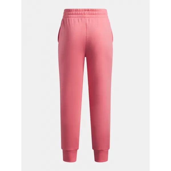  Dívčí tepláky UNDER ARMOUR UA RIVAL FLEECE JOGGERS 1379525-600 RŮŽOVÁ 
