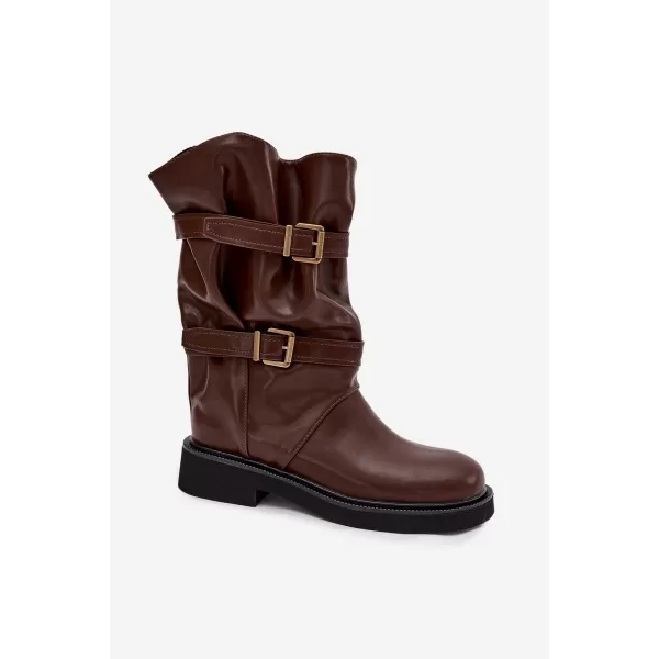  Dámské kozačky BOTO HALVESSA 39587 BROWN 