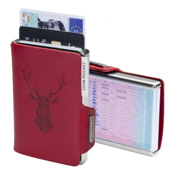  Peněženka MONDRAGHI Silhouette Modern Deer RED 