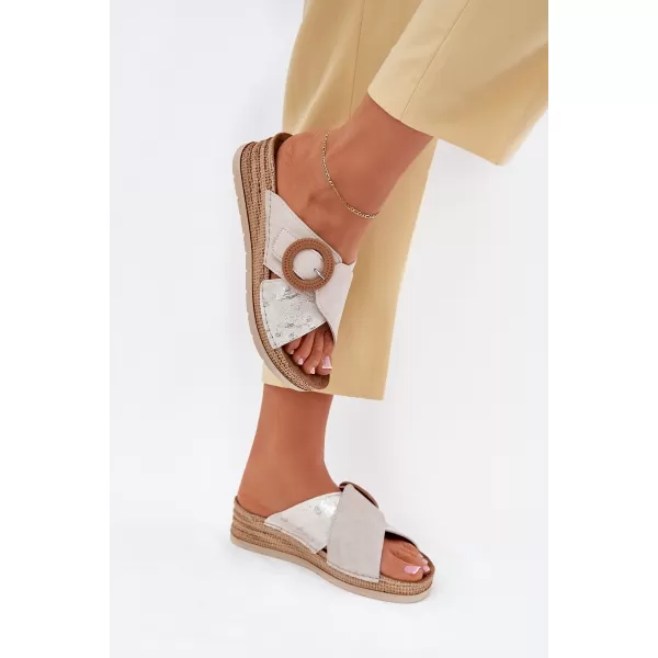  Dámské sandály INBLU RV000012 BEIGE 