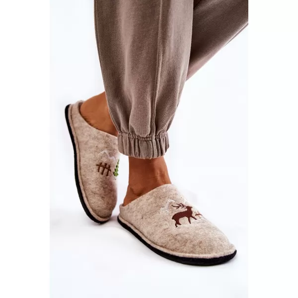  Dámské pantofle BIG STAR KK276016 BEIGE 