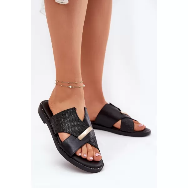 Dámské pantofle VINCEZA 17385 BLACK 