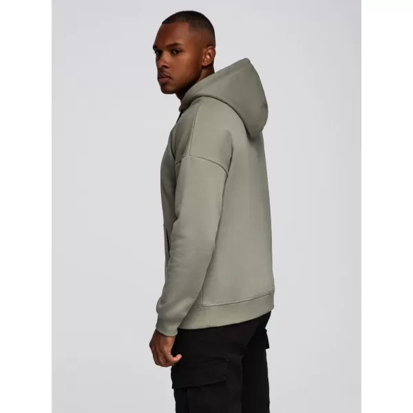  Pánská mikina OMBRE OM-SSNZ-0241 KHAKI 
