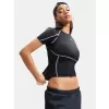 Dámské triko UNDER ARMOUR HEATGEAR ELITE SS 6015368-008 ČERNÁ