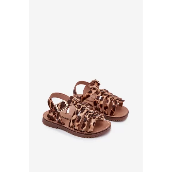  Dětské sandály BOTO MARIANA 38044 LEOPARD 