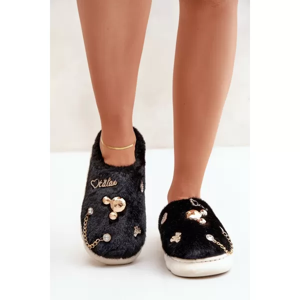  Dámské pantofle BOTO IVELFEDI 35011 BLACK 