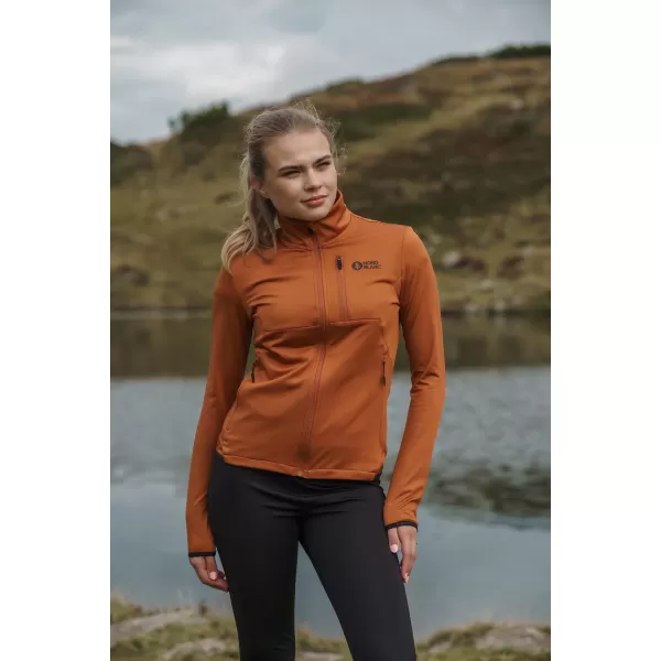  Dámská powerfleecová mikina NORDBLANC SEDGE NBWFL8291 HNĚDÁ 