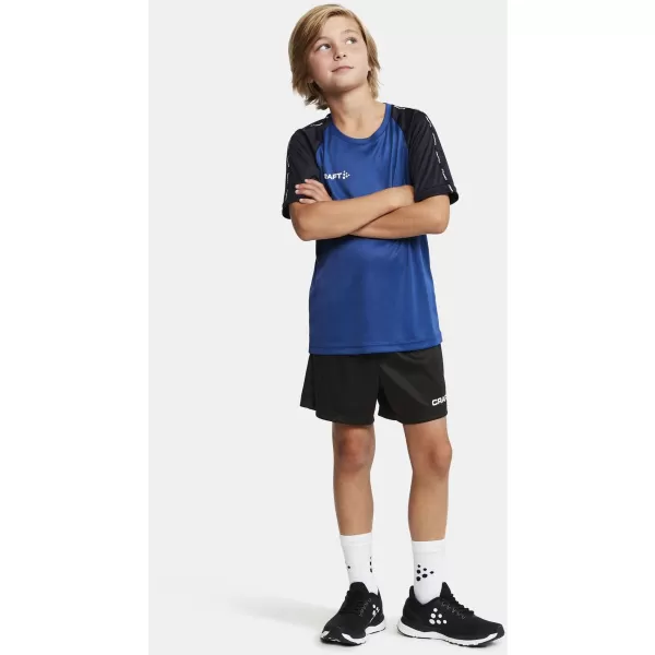  Dětské kontrastní sportovní tričko CRAFT TW Squad Go Contrast Jersey Jr KLUBOVÁ KOBALTOVÁ/NÁMOŘNÍ 