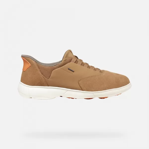  Pánské tenisky GEOX NEBULA 2.0 PLUS FAST IN G014417 HNĚDÁ 