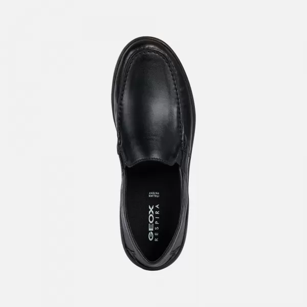  Pánské mokasíny GEOX LEITAN G002548 ČERNÁ 