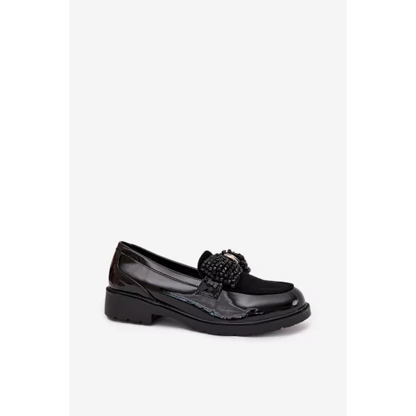  Dámské mokasíny D&A HY51-319 BLACK 