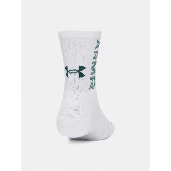  Ponožky UNDER ARMOUR UA 3-MAKER 3PK MID-CREW 1373084-106 BÍLÁ 