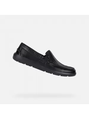 Pánské mokasíny GEOX LEITAN G002548 ČERNÁ