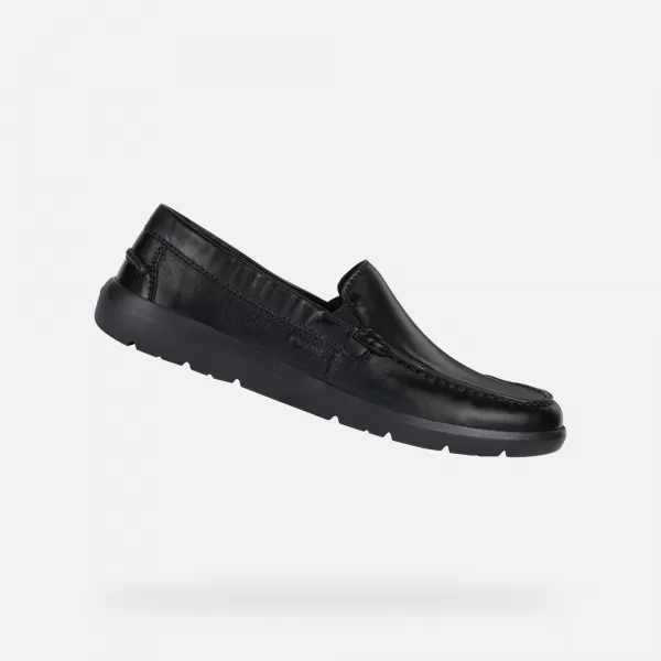  Pánské mokasíny GEOX LEITAN G002548 ČERNÁ 