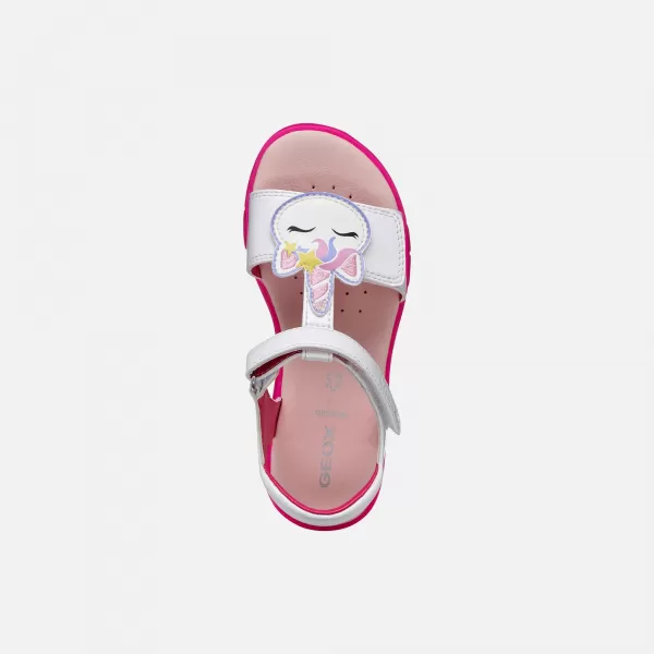  Dívčí sandály GEOX JOYFOOT J65P1C000HHC1441 BÍLÁ 