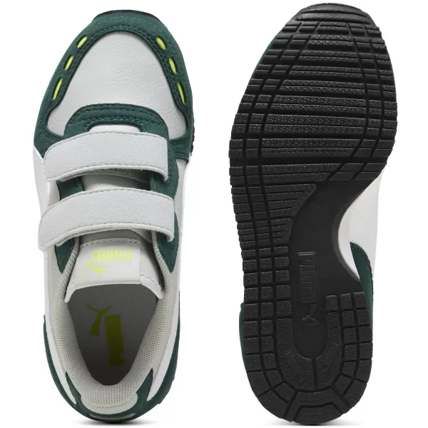  Dětské boty PUMA CABANA RACER SL 20 V PS 383730-19 LIGHT GRAY/WHITE/DARK MYRTLE 