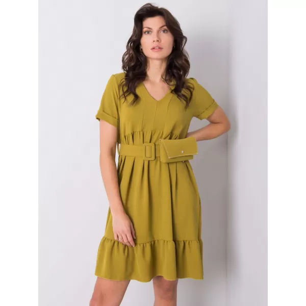  Dámské šaty ITALY MODA DHJ-SK-13078.31P OLIVE 