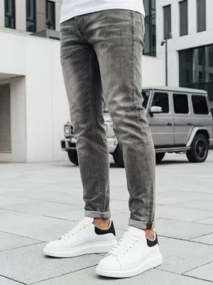 Pánské kalhoty DSTREET SVĚTLE ŠEDÁ
