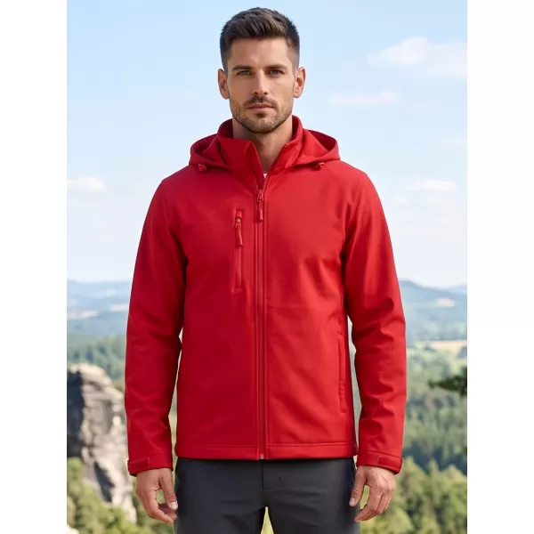  Pánská softshellová bunda ALTISPORT NoPrint NP/ALM845 ČERVENÁ 