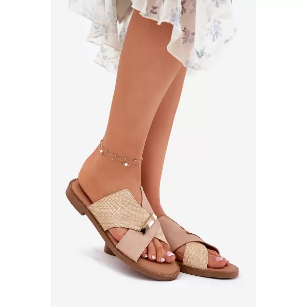  Dámské pantofle VINCEZA 17385 BEIGE 