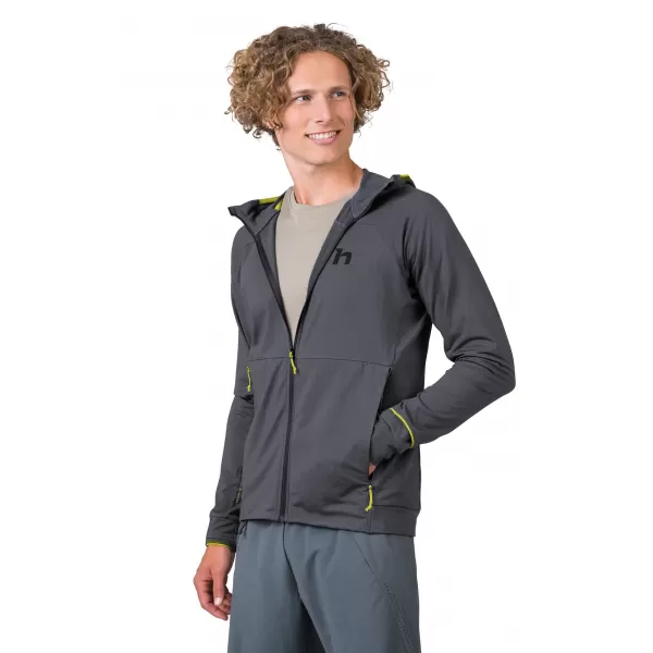 Pánská mikina HANNAH ETHAN HOODY BLACK OYSTER MEL 