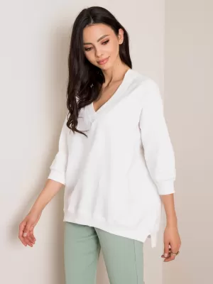 Dámská mikina RUE PARIS RV-BL-5676.09 WHITE