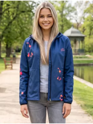 Dámská softshellová bunda premium ALTISPORT VOJ/ALW077JACK01 NÁMOŘNÍ MODRÁ/ORANŽOVÁ