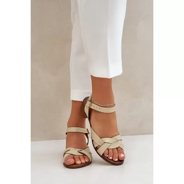  Dámské sandály ZAZOO 40372 BEIGE 