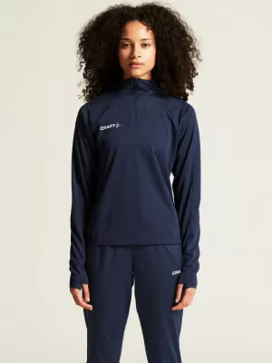 Dámská tréninková bunda s 1/4 zipem CRAFT TW Evolve 2.0 Half Zip W NÁMOŘNÍ MODRÁ