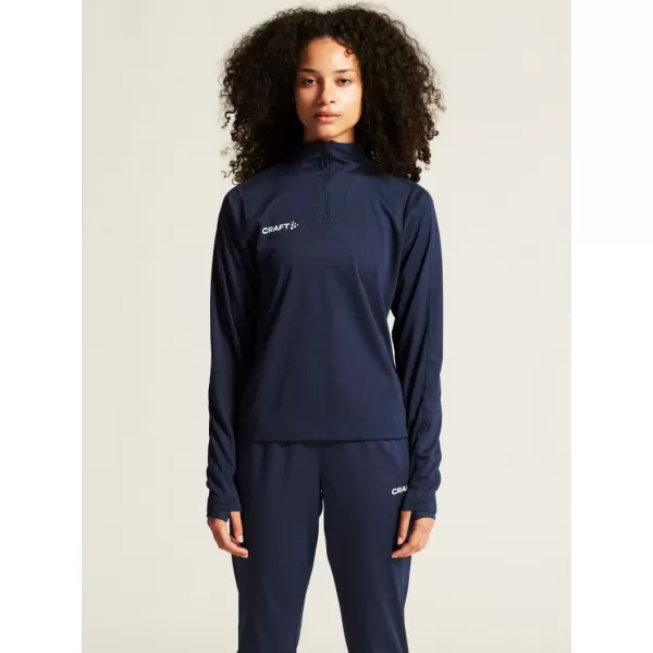  Dámská tréninková bunda s 1/4 zipem CRAFT TW Evolve 2.0 Half Zip W NÁMOŘNÍ MODRÁ 