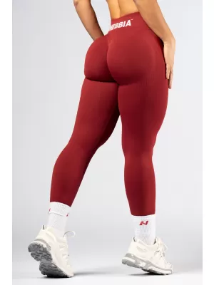 NEBBIA High-waist push-up legíny POWER 888 RED