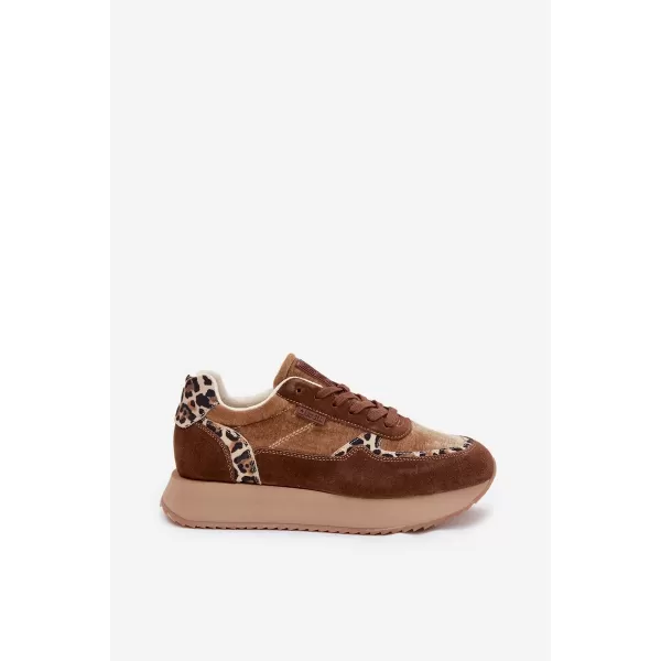  Dámské tenisky BIG STAR OO274A313 BROWN/BEIGE 