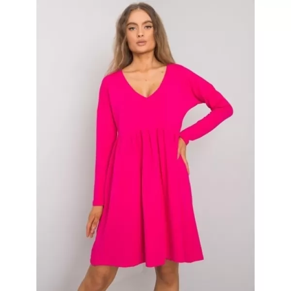  Dámské šaty RUE PARIS RV-SK-6008.19X FUCHSIA 