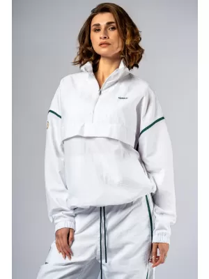 NEBBIA Clubhouse half-zip mikina CLUB DOR 644 WHITE