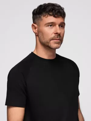 Pánské triko OMBRE OM-TSCT-0240 BLACK