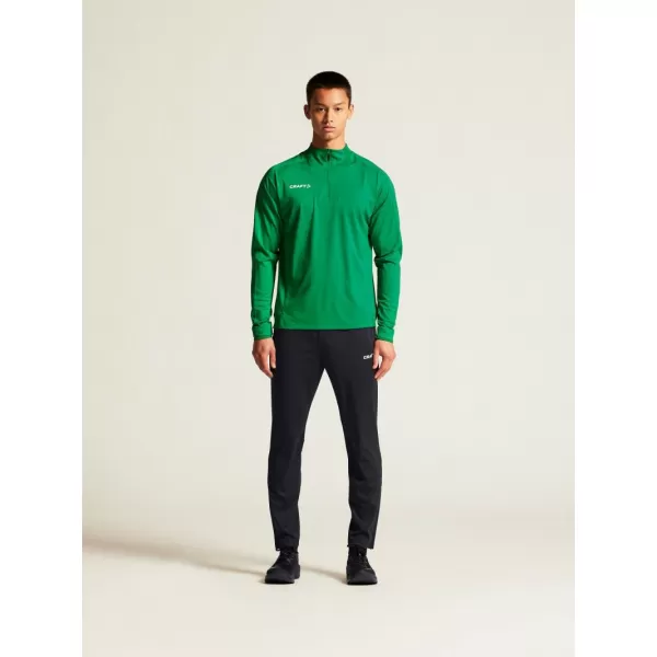  Pánská tréninková bunda s 1/4 zipem CRAFT TW Evolve 2.0 Half Zip M TÝMOVĚ ZELENÁ 