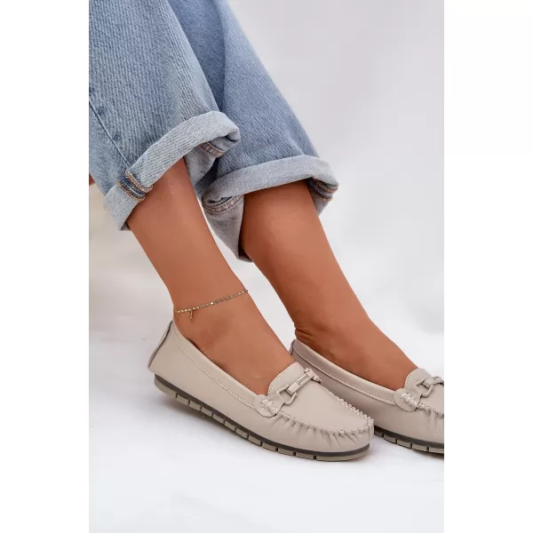  Dámské mokasíny S.BARSKI LR51-547 BEIGE 