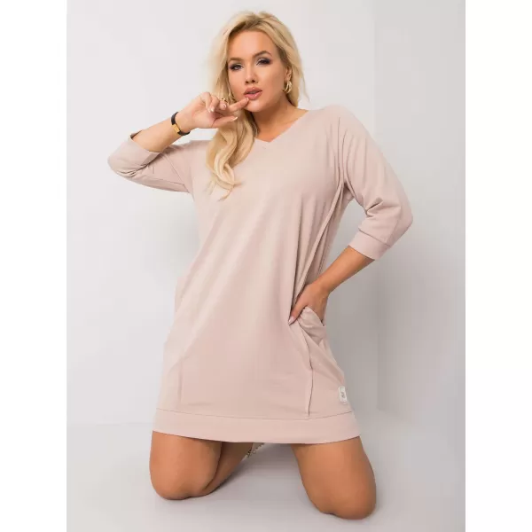  Dámské šaty RELEVANCE RV-SK-6847.59P BEIGE 