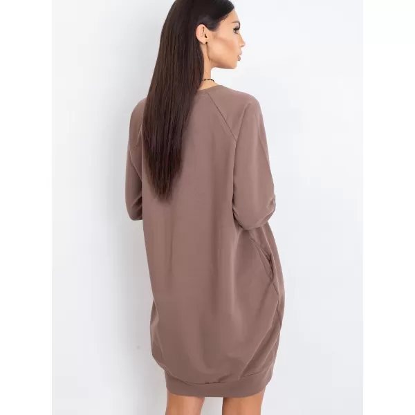  Dámské šaty BASIC FEEL GOOD RV-TU-5184.93P BROWN 