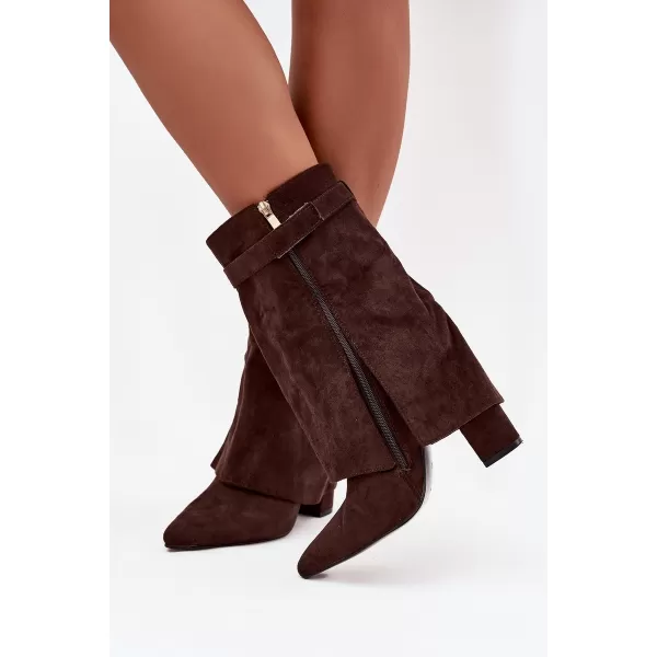  Dámské kozačky BOTO LUVIELLE 40201 BROWN 